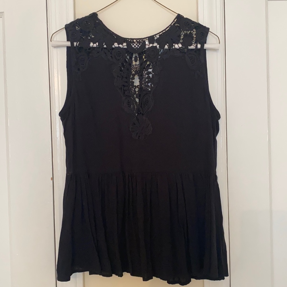 Crochet detail top